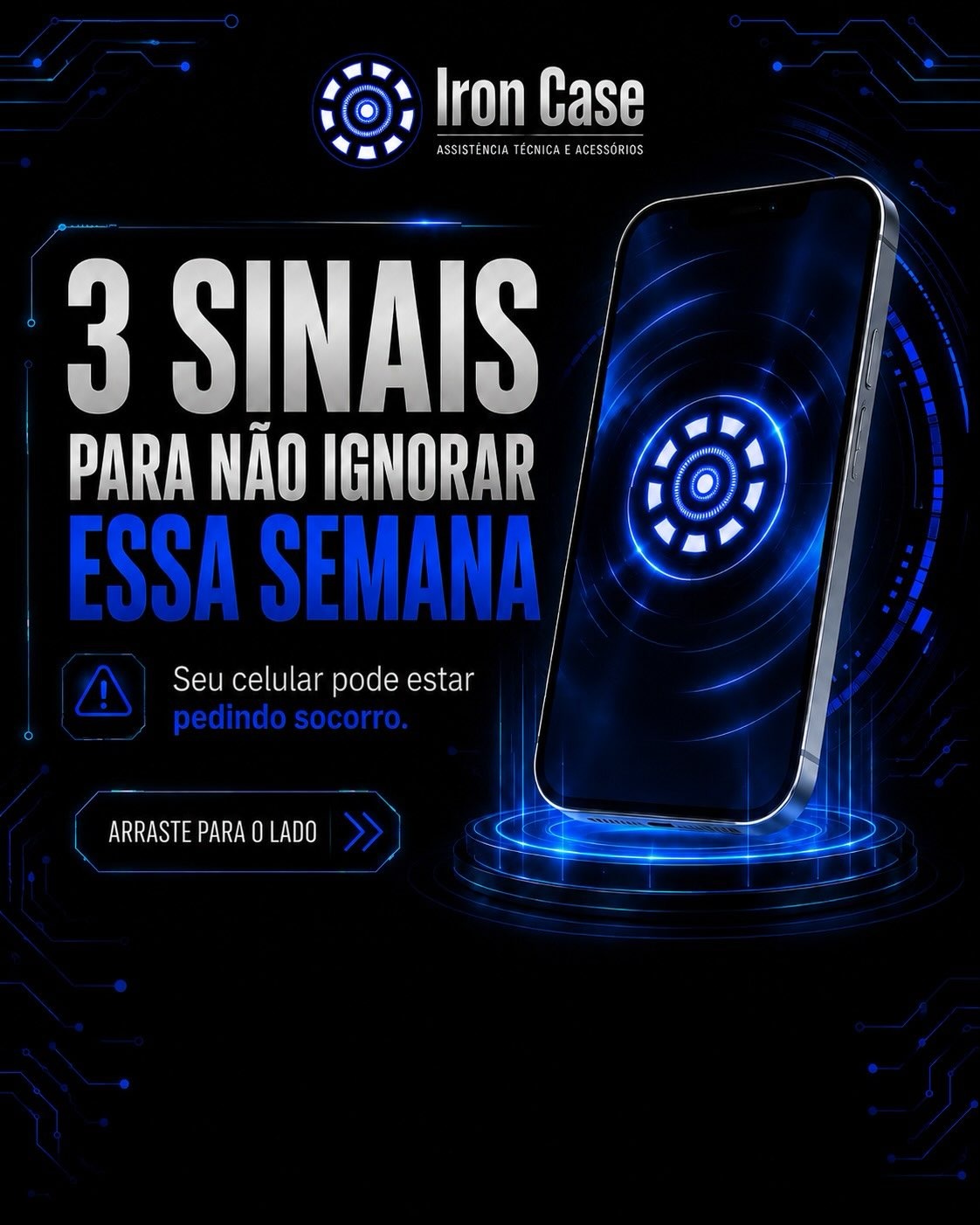 Post do Instagram da Iron Case: 3 sinais para não ignorar essa semana